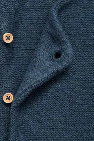 Cardigan maille à capuche - Bleu