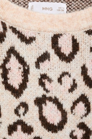 Pull en maille léopard - Beige