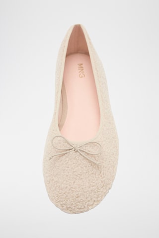 Ballerines fourrure mouton - Blanc