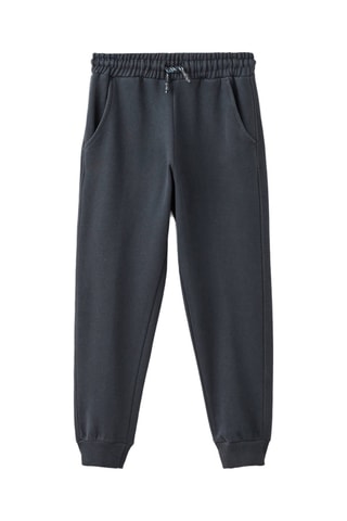 Jogging coton cordon - Gris