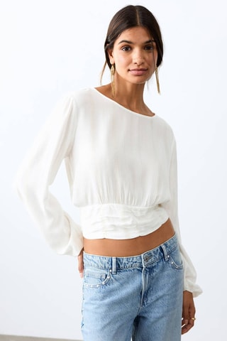 Blouse fluide - Blanc