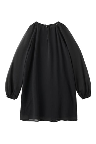 Robe à broderie florale - Noir