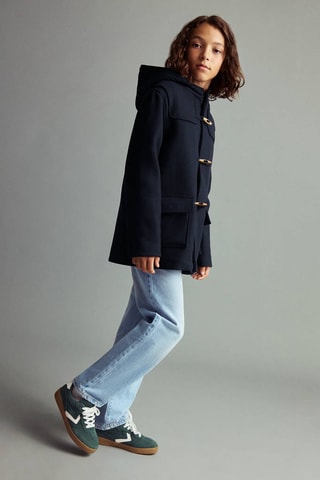 Duffle-coat laine - Bleu marine