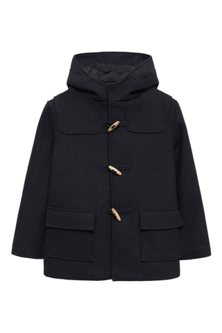 Duffle-coat laine - Bleu marine