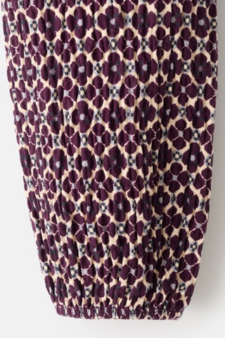 Blouse en coton à fleurs - Bordeaux