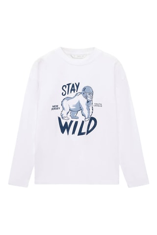 T-shirt imprimé manches courtes - Blanc