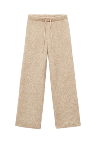 Pantalon en maille droit - Marron
