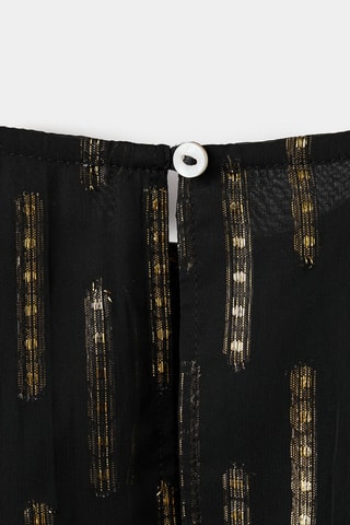 Blouse détails Lurex - Noir