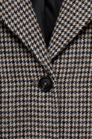Manteau long drap de laine - Marron