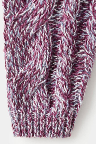 Pull-over maille torsadée - Violet