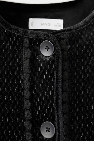 Veste lurex à boutons - Noir