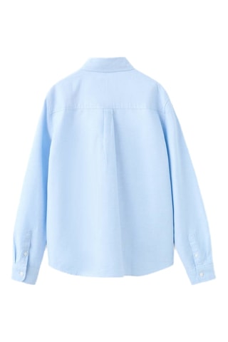 Chemise oxford en coton - Bleu