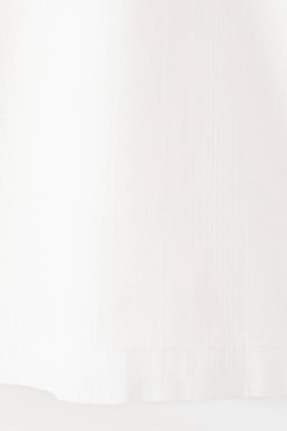 Chemise coton col Claudine - Blanc