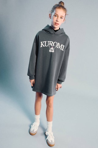 Robe sweat Kuromi - Gris