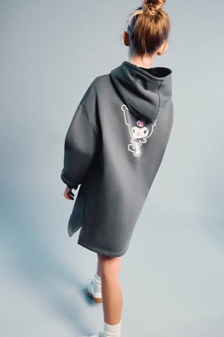 Robe sweat Kuromi - Gris