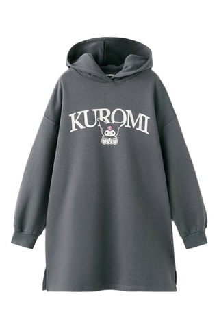 Robe sweat Kuromi - Gris