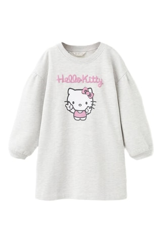 Robe sweat Hello Kitty - Gris clair