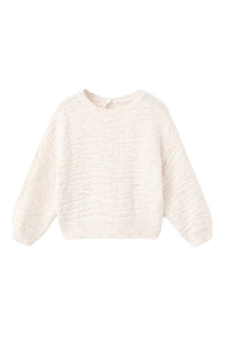 Pull-over maille tressée - Beige