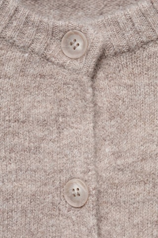 Cardigan maille boutons - Marron