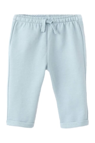 Jogging coton cordon - Bleu