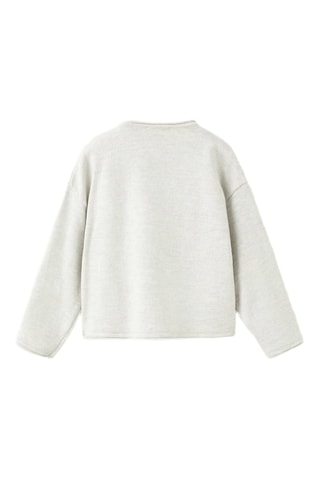 Cardigan maille boutons - Gris clair
