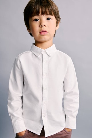 Chemise oxford en coton - Blanc