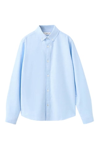 Chemise oxford en coton - Bleu
