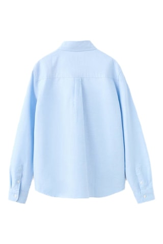 Chemise oxford en coton - Bleu