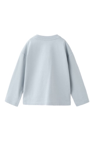 T-shirt coton poche - Bleu