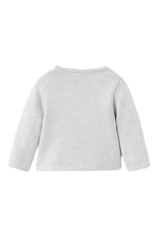 Cardigan en maille croisé - Gris clair