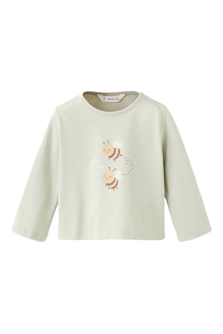 T-shirt 100 % coton imprimé - Vert