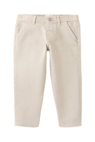 Jean droit coton - Marron