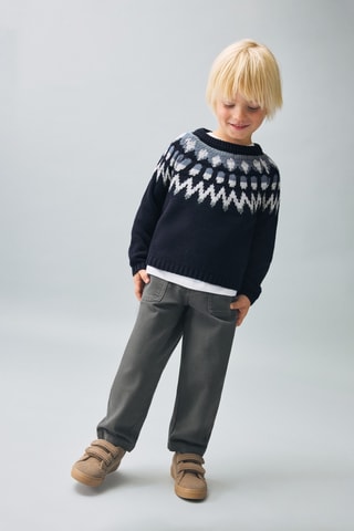 Jean droit coton - Anthracite