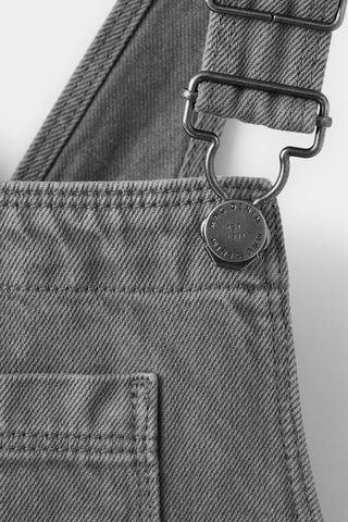 Salopette droite jean - Gris