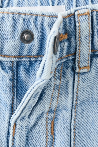 Jean droit taille élastique - Bleu clair