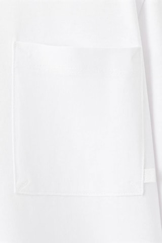 T-shirt manches longues poche - Blanc