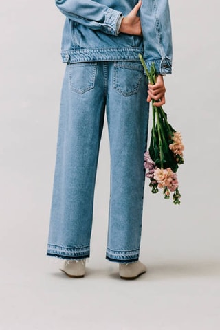 Jupe-culotte jean - Bleu