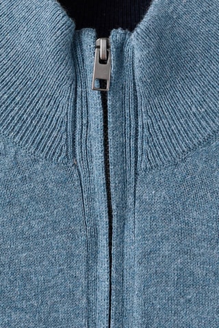Pull-over col fermeture Éclair - Bleu