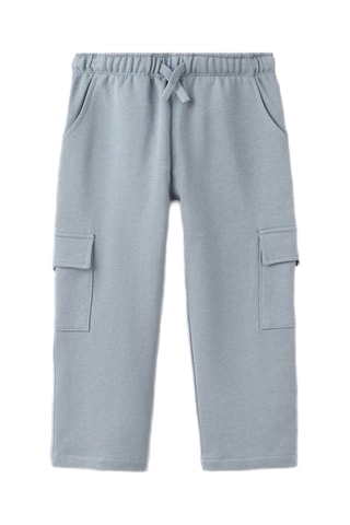 Jogger cargo coton - Bleu