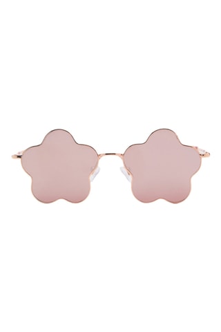 Lunettes de soleil fleur - Doré
