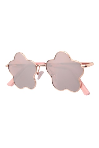 Lunettes de soleil fleur - Doré