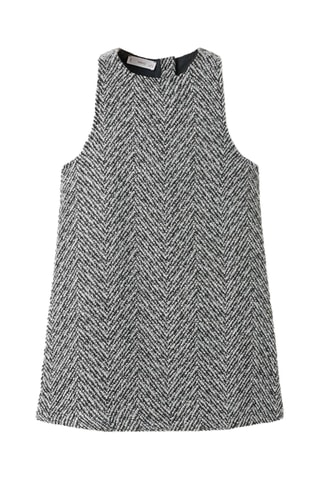 Robe tweed lurex - Bleu