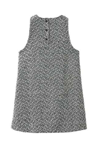 Robe tweed lurex - Bleu