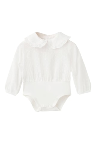 Blouse coton broderie - Blanc