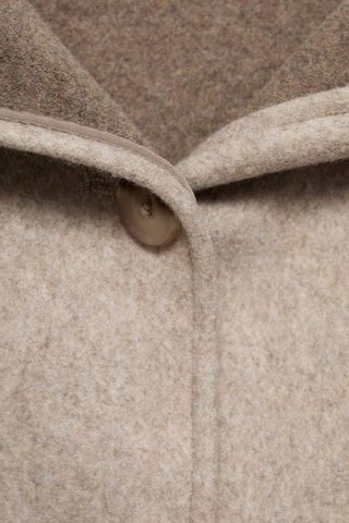 Manteau drap de laine poches - Beige