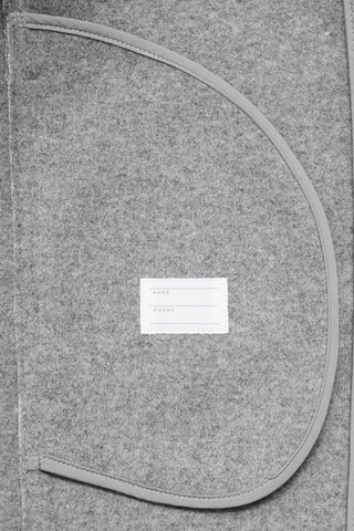 Manteau drap de laine poches - Gris