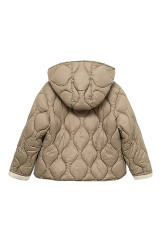 Anorak matelassé à capuche - Kaki