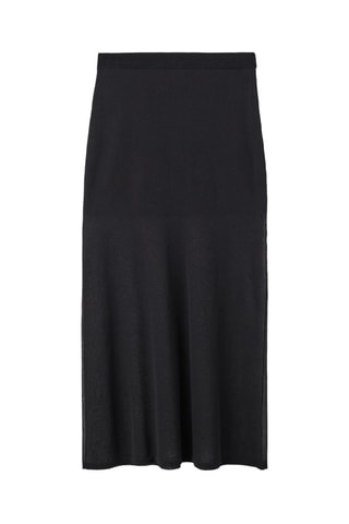 Jupe longue semi-transparente - Noir