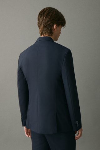 Veste costume droite - Bleu marine