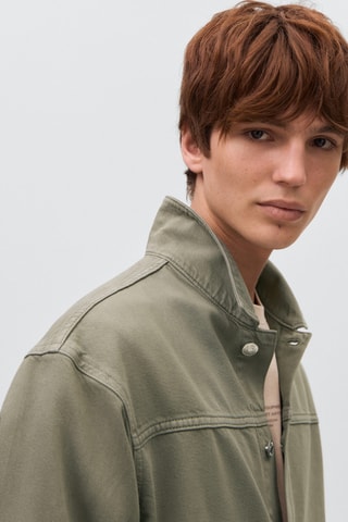 Surchemise denim - Kaki